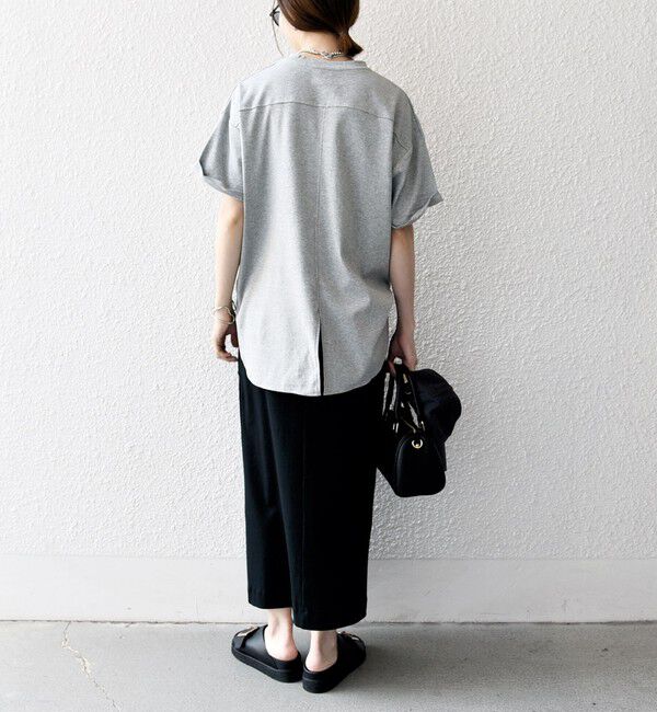 SHIPS any「SHIPS any:〈接触冷感/汗染み防止加工/洗濯機可能〉スリット ルーズ チュニック TEE」|Tシャツ・カットソー|