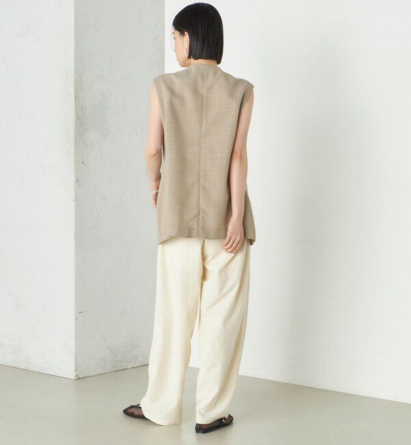 SHIPS for women「《予約》Wai＋:〈手洗い可能〉リネン ライク ベスト」|ベスト・ジレ|
