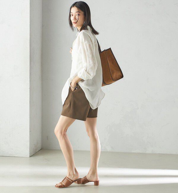 SHIPS for women「小泉里子コラボ:〈手洗い可能〉ダブル クロス ショート パンツ」|その他|