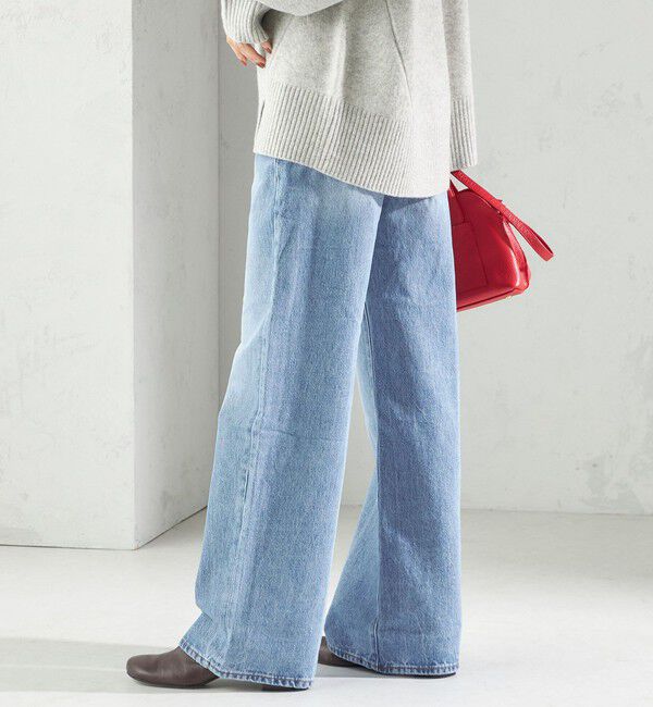 SHIPS for women「Levi&rsquo;s:RIBCAGE WIDE LEG」|デニム|