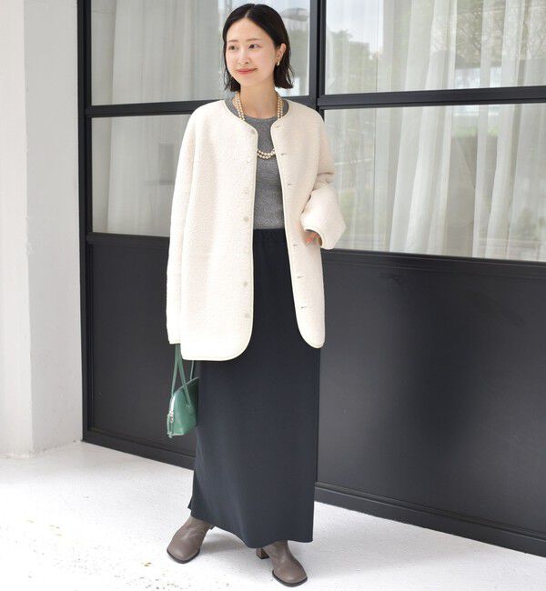 SHIPS for women「【一部WEB限定】〈手洗い可能〉NEW リバーシブル ボア ブルゾン」|ブルゾン・スタジャン|