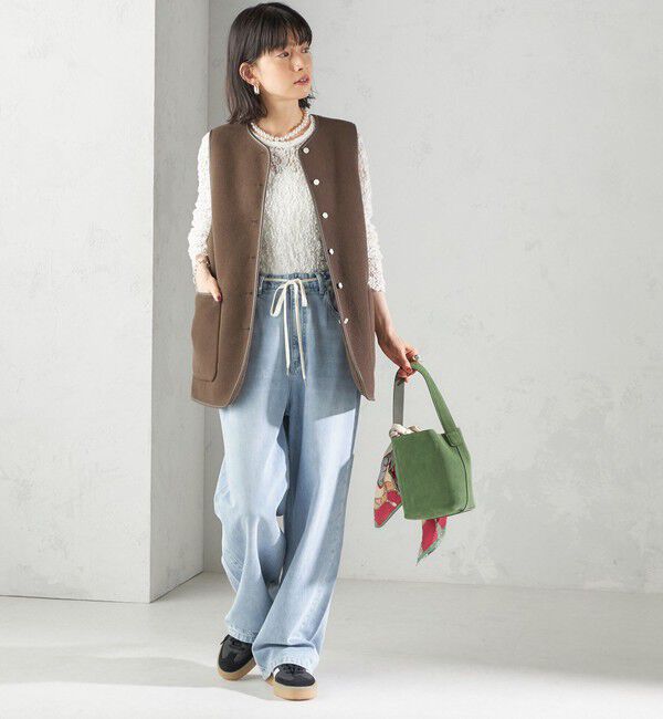 SHIPS for women「〈手洗い可能〉ボア フリース リバーシブル ベスト」|ベスト・ジレ|