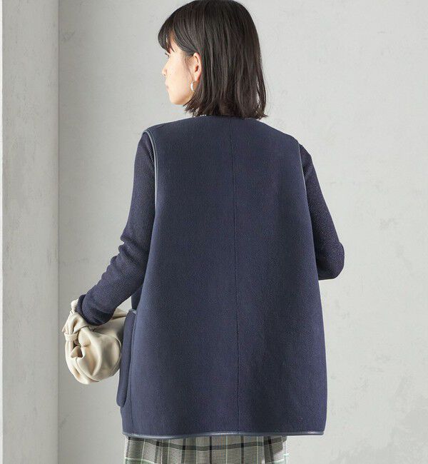 SHIPS for women「〈手洗い可能〉ボア フリース リバーシブル ベスト」|ベスト・ジレ|