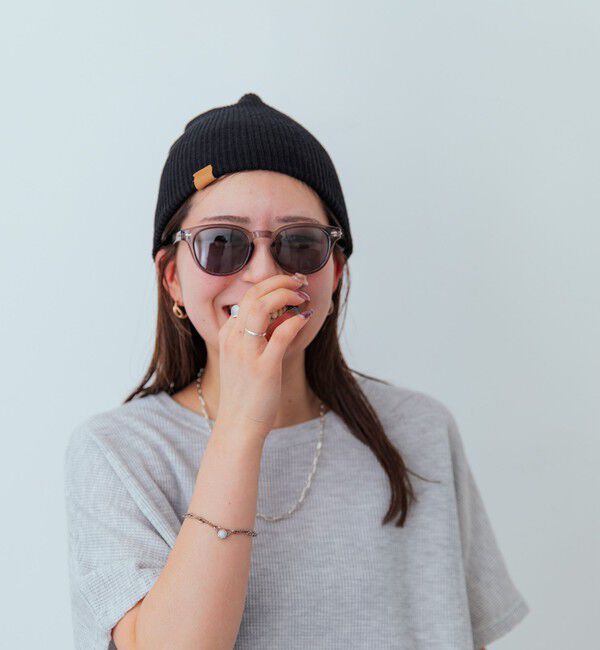 SHIPS any「SHIPS any: ワンポイント ピスネーム 2WAY ワッチキャップ (ユニセックス)◇」|ニット帽|