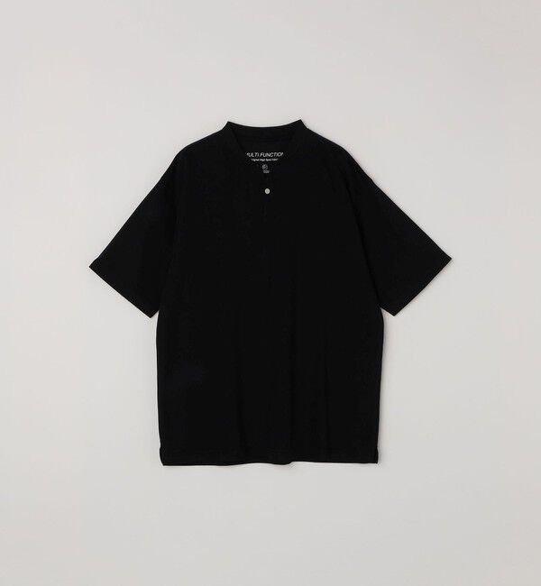 SHIPS any「SHIPS any:〈接触冷感・遮熱・UVカット機能等〉サマーファンクション 鹿の子 ヘンリーネック Tシャツ◇」|Tシャツ・カットソー|