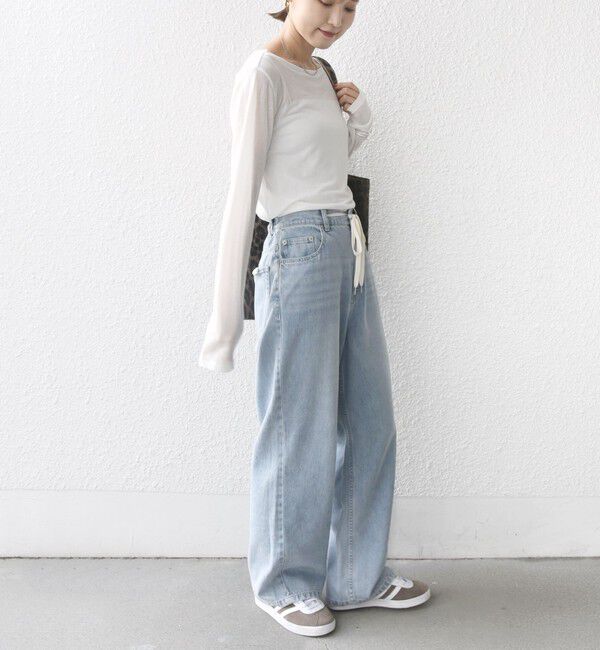 SHIPS for women「シアー フライス ロング スリーブ カットソー」|Tシャツ・カットソー|