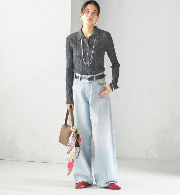 SHIPS for women「LEFIJE: ラウンド ビッグ バックル ベルト」|ベルト|