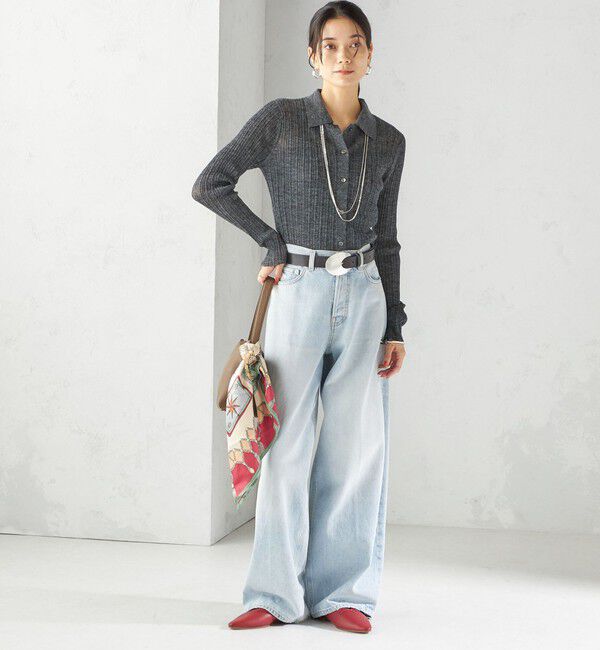 SHIPS for women「LEFIJE: ラウンド ビッグ バックル ベルト」|ベルト|