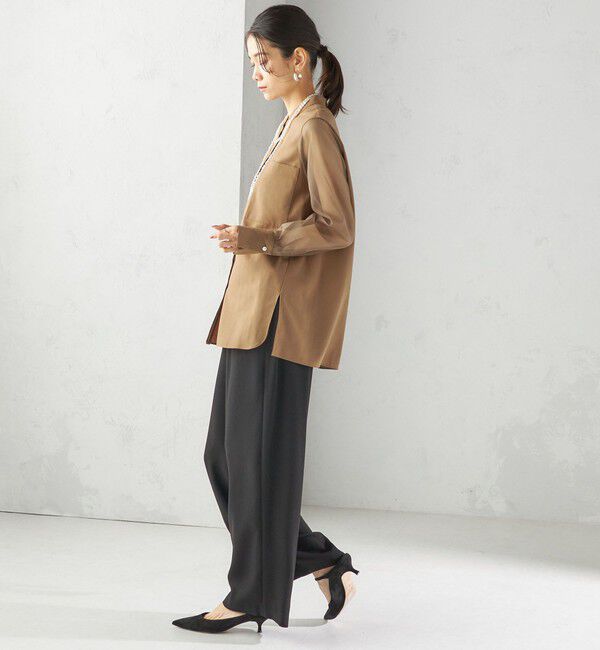 SHIPS for women「〈手洗い可能〉シアー 袖 ポケット デザイン シャツ」|シャツ・ブラウス|