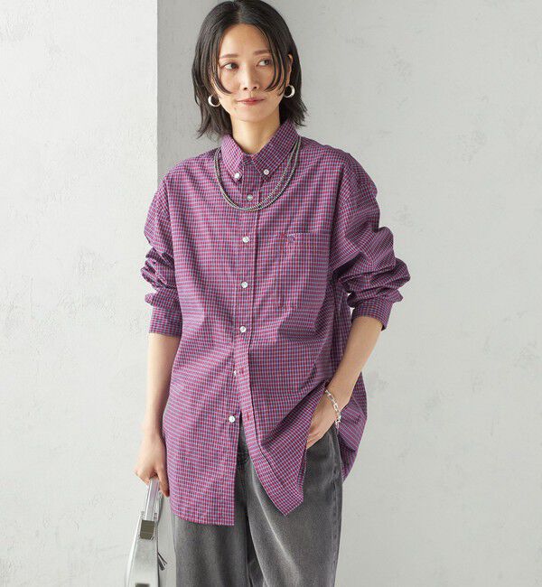 SHIPS for women「【SHIPS別注】LOGAN KNITTING MILLS:〈洗濯機可能〉チェック シャツ」|シャツ・ブラウス|