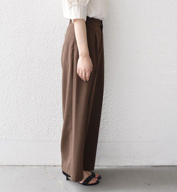 SHIPS Colors 「SHIPS Colors:〈洗濯機可能〉クリスピー タック ワイドパンツ(セットアップ対応可能)」|その他|