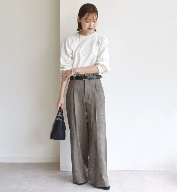 SHIPS for women「DEPEND インレー タック デザイン プルオーバー」|Tシャツ・カットソー|