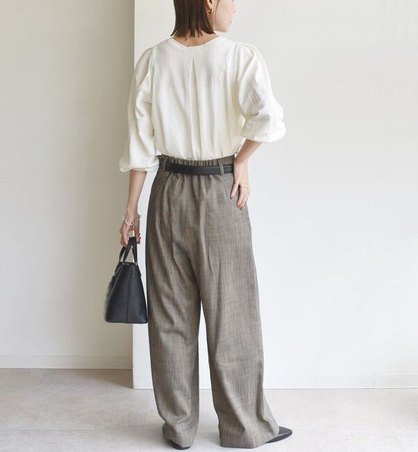 SHIPS for women「DEPEND インレー タック デザイン プルオーバー」|Tシャツ・カットソー|