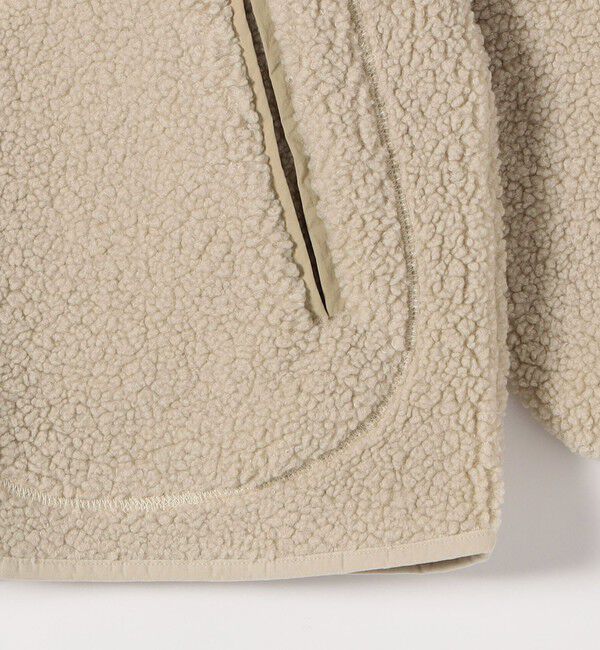 SHIPS any「SHIPS any:〈洗濯機可能〉ボア フリース 2WAY フーディー ブルゾン」|ブルゾン・スタジャン|