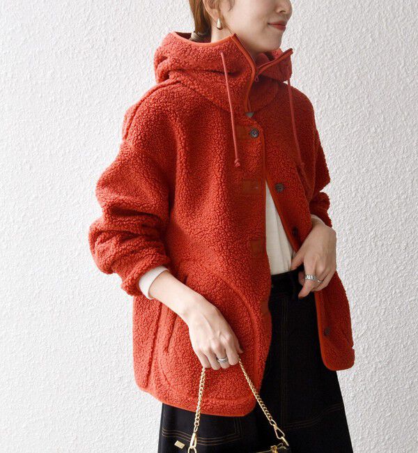 SHIPS any「SHIPS any:〈洗濯機可能〉ボア フリース 2WAY フーディー ブルゾン」|ブルゾン・スタジャン|