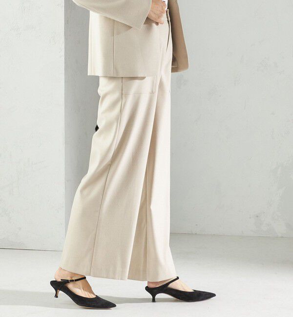SHIPS for women「〈手洗い可能〉DELEGANT  ストレート パンツ（セットアップ対応）」|その他|
