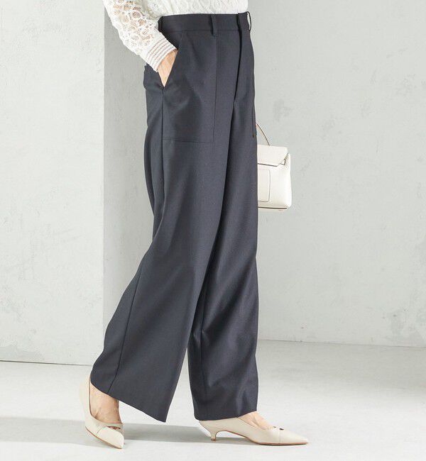 SHIPS for women「〈手洗い可能〉DELEGANT  ストレート パンツ（セットアップ対応）」|その他|