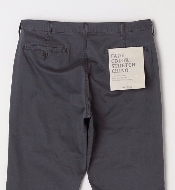 SHIPS any「SHIPS any:〈洗濯機可能〉フェードカラー ストレッチ スリム テーパード チノ パンツ◇」|チノ|