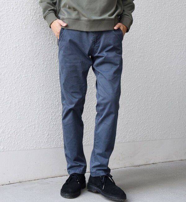 SHIPS any「SHIPS any:〈洗濯機可能〉フェードカラー ストレッチ スリム テーパード チノ パンツ◇」|チノ|