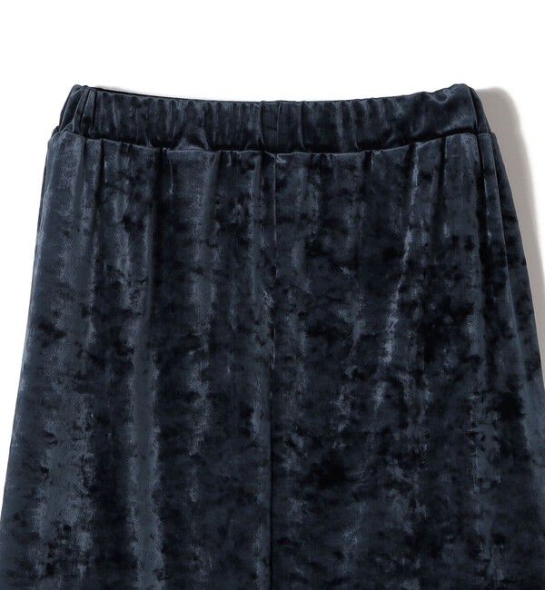 SHIPS for women「〈手洗い可能〉スノー クラッシュ ポリエステル ベロア ウエスト ゴム スカート」|スカート|
