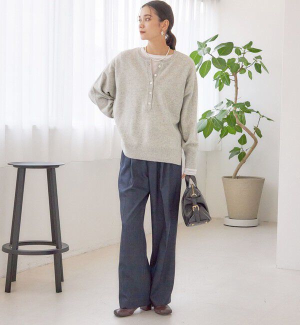 SHIPS for women「〈手洗い可能〉ウール カシミヤ 2WAY プルオーバー」|ニット・セーター|