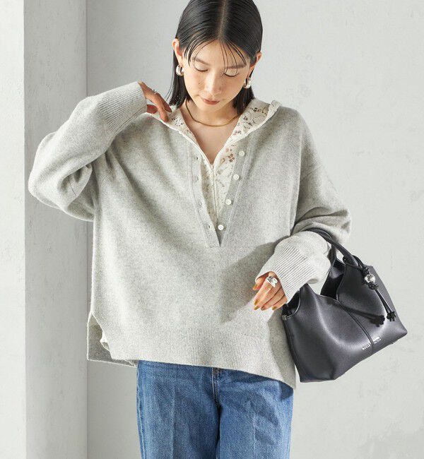 SHIPS for women「〈手洗い可能〉ウール カシミヤ 2WAY プルオーバー」|ニット・セーター|