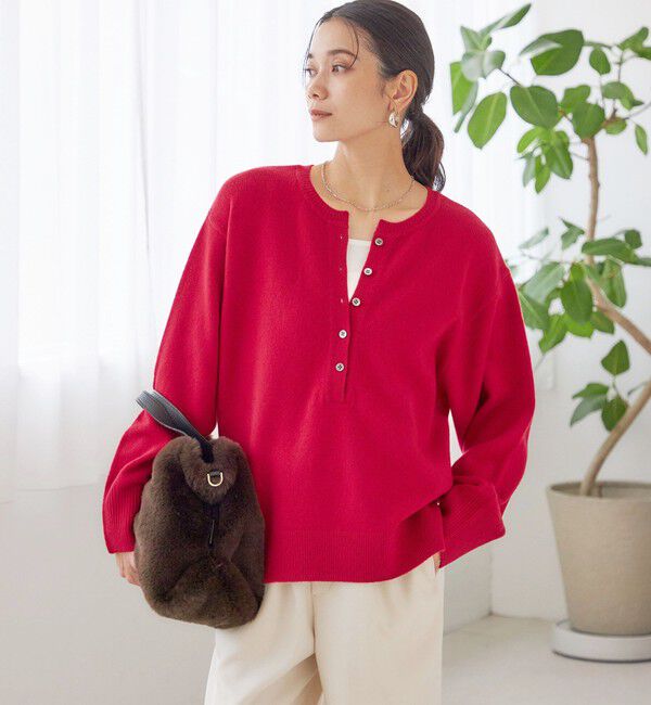 SHIPS for women「〈手洗い可能〉ウール カシミヤ 2WAY プルオーバー」|ニット・セーター|