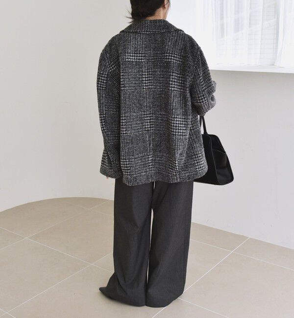 quaranciel「quaranciel: ボンディング チェック ライダース コート」|その他|