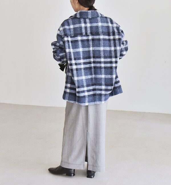 quaranciel「quaranciel: ボンディング チェック ライダース コート」|その他|