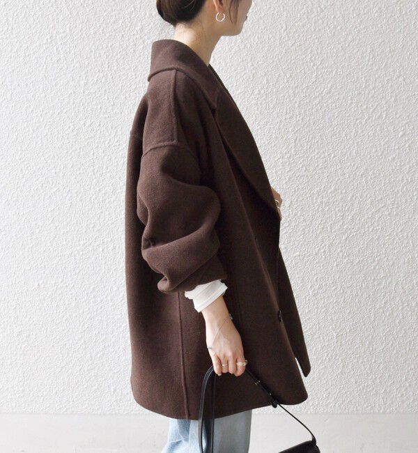 SHIPS any「SHIPS any: リバー ダブル テーラード ミドル コクーン コート」|その他|