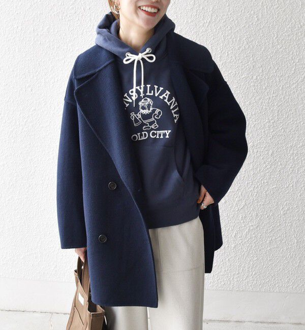 SHIPS any「SHIPS any: リバー ダブル テーラード ミドル コクーン コート」|その他|