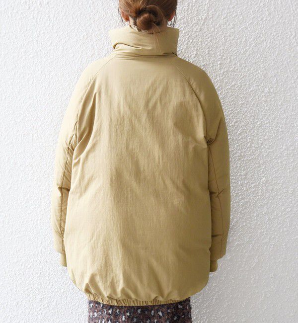 SHIPS any「SHIPS any: ナイロン スタンドカラー ダウン コクーン コート」|ダウン|