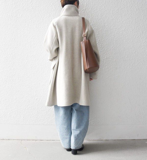 SHIPS any「SHIPS any: カシミヤ ミックス スタンドカラー ミドル コート」|その他|