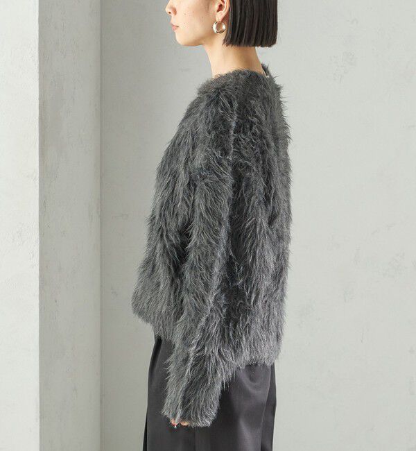 SHIPS for women「〈手洗い可能〉シャギー ファー クルーネック プルオーバー」|ニット・セーター|