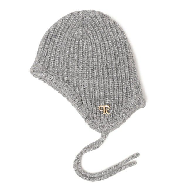 SHIPS for women「perah: ブローチ 付 イヤー フラップ ラメ ニット キャップ」|ニット帽|