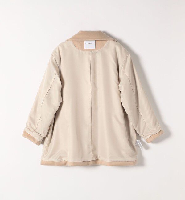 quaranciel「quaranciel: PURE WOOL ダブルブレスト テーラード ハーフ コート」|ピーコート|