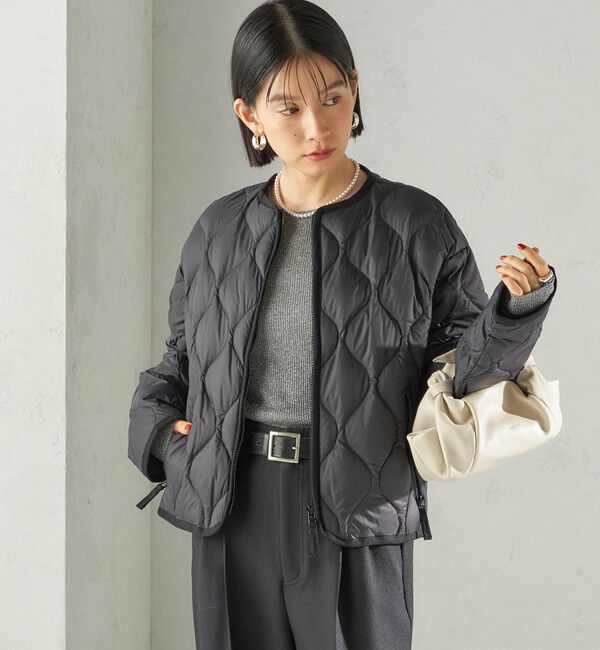 SHIPS for women「【SHIPS別注】Wai+ &times; TAION:〈手洗い可能〉ショート ダウン ジャケット」|ダウン|