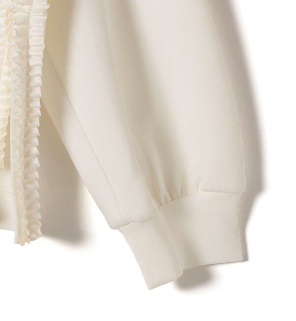 SHIPS for women「【WEB限定】〈手洗い可能〉サイド スリット フリル ダンボール カットソー」|Tシャツ・カットソー|