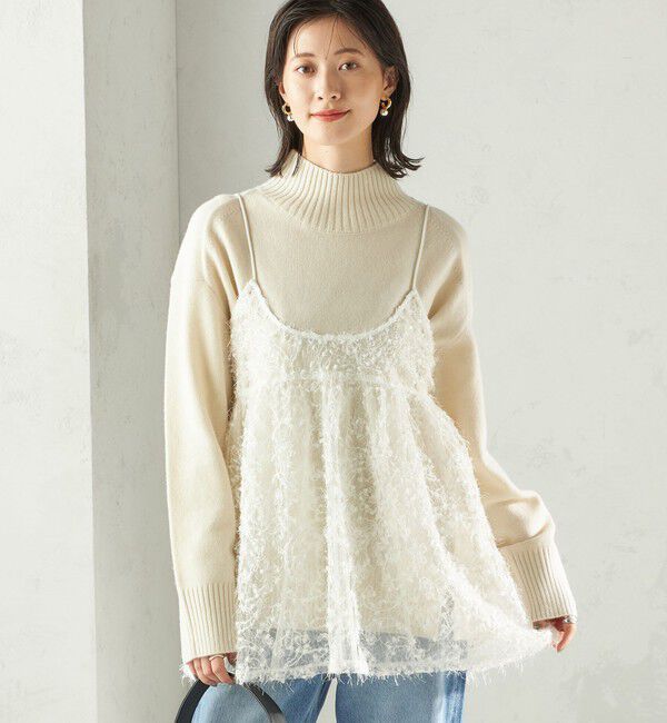 SHIPS for women「〈手洗い可能〉前後 2WAY レース キャミソール」|キャミソール|