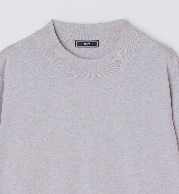 SHIPS「SHIPS:〈手洗い可能〉HANDFRAME 16ゲージ コットン/ウール モックネック ニット」|ニット・セーター|
