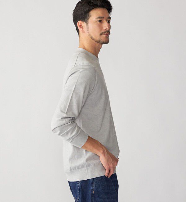 SHIPS「SHIPS:〈手洗い可能〉HANDFRAME 16ゲージ コットン/ウール モックネック ニット」|ニット・セーター|