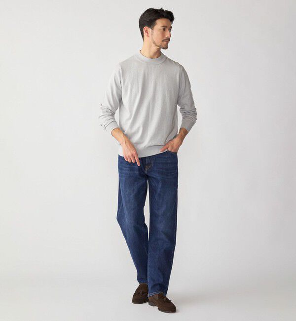 SHIPS「SHIPS:〈手洗い可能〉HANDFRAME 16ゲージ コットン/ウール モックネック ニット」|ニット・セーター|