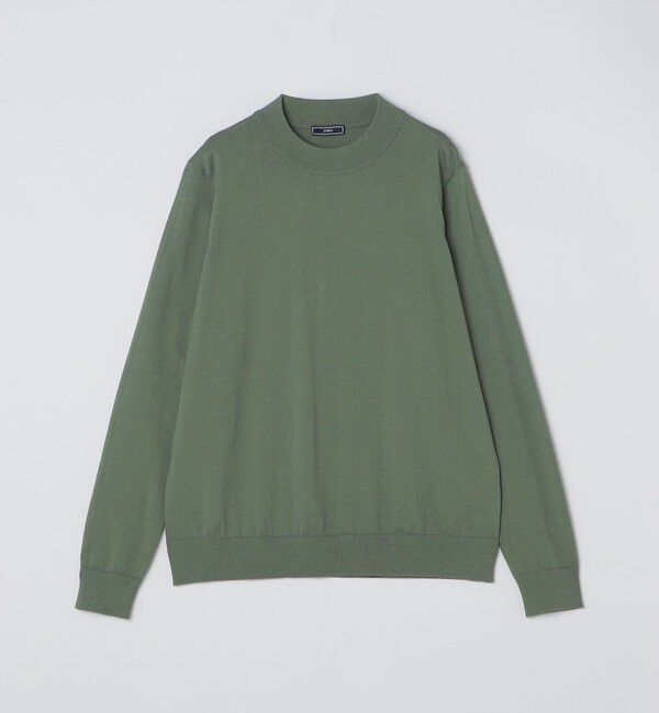 SHIPS「SHIPS:〈手洗い可能〉HANDFRAME 16ゲージ コットン/ウール モックネック ニット」|ニット・セーター|