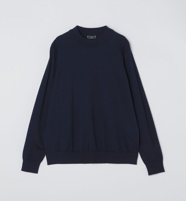 SHIPS「SHIPS:〈手洗い可能〉HANDFRAME 16ゲージ コットン/ウール モックネック ニット」|ニット・セーター|