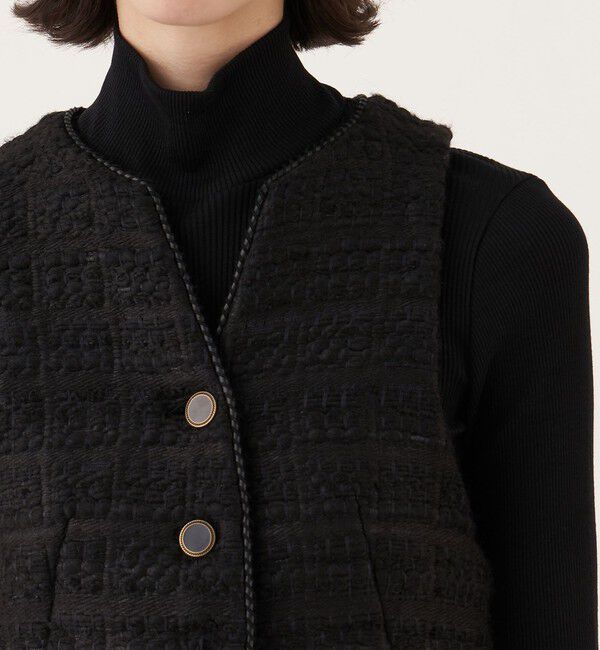 DES PRES「シックツイード ミドルジレ」|ベスト・ジレ|