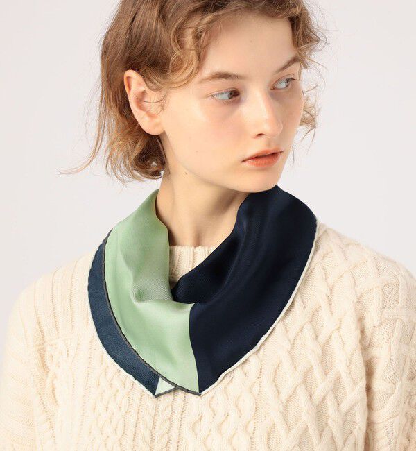 TOMORROWLAND GOODS「TOMORROWLAND STOLE E FRAME シルクスカーフ」|バンダナ・スカーフ|