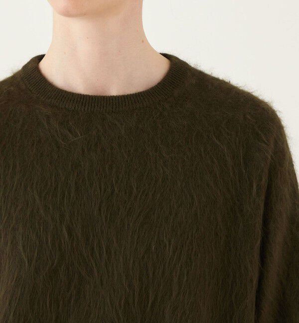 DES PRES「ピュアカシミヤファー クルーネックプルオーバー」|ニット・セーター|
