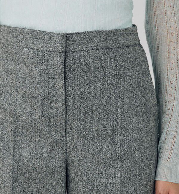 DES PRES「フランネルウールストレッチ セミワイドパンツ」|スラックス|