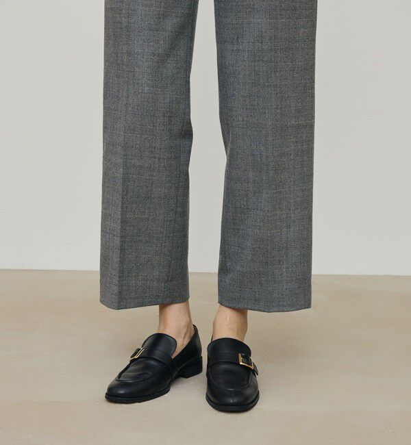 DES PRES「フランネルウールストレッチ セミワイドパンツ」|スラックス|