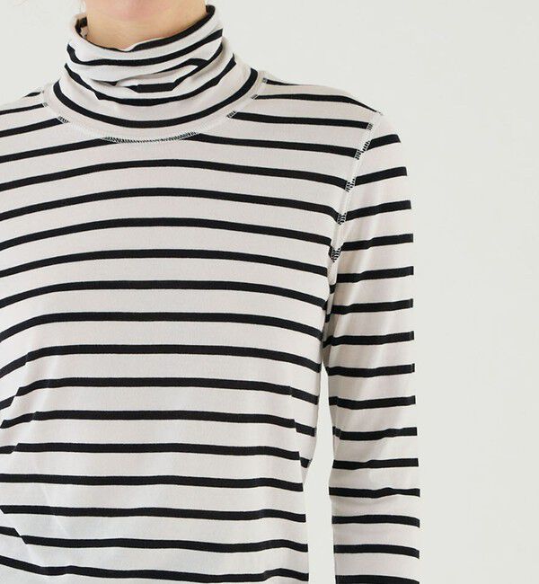 GALERIE VIE「パウダーコットン タートルネックプルオーバー」|Tシャツ・カットソー|